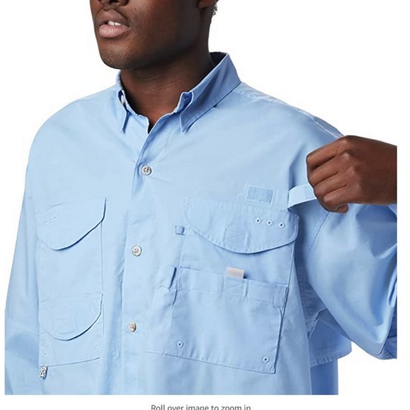 Columbia Men's Big & Tall Bonehead Long Sleeve Shirt 6X - Picture 3 of 5